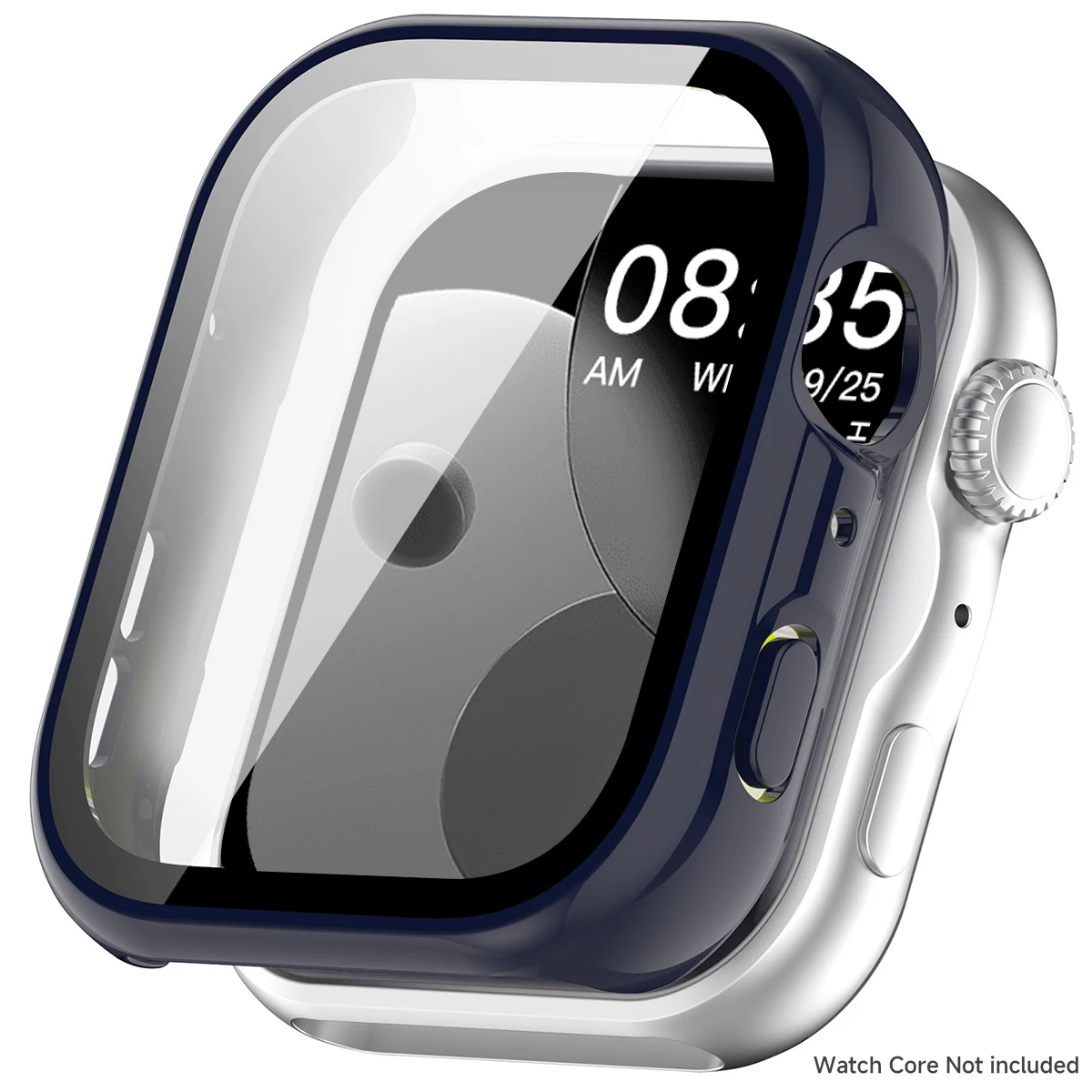 Durable Tempered Glass & PC Protective Case for Smartwatch Screen Protection