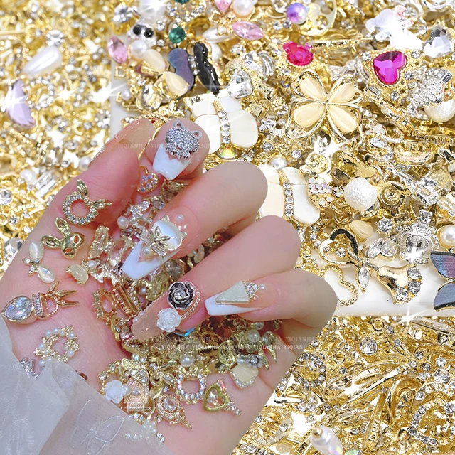 Nail Art Decorations Wholesale  Wholesale Luxury Nail Charms - 50pcs Nail  Art Alloy - Aliexpress