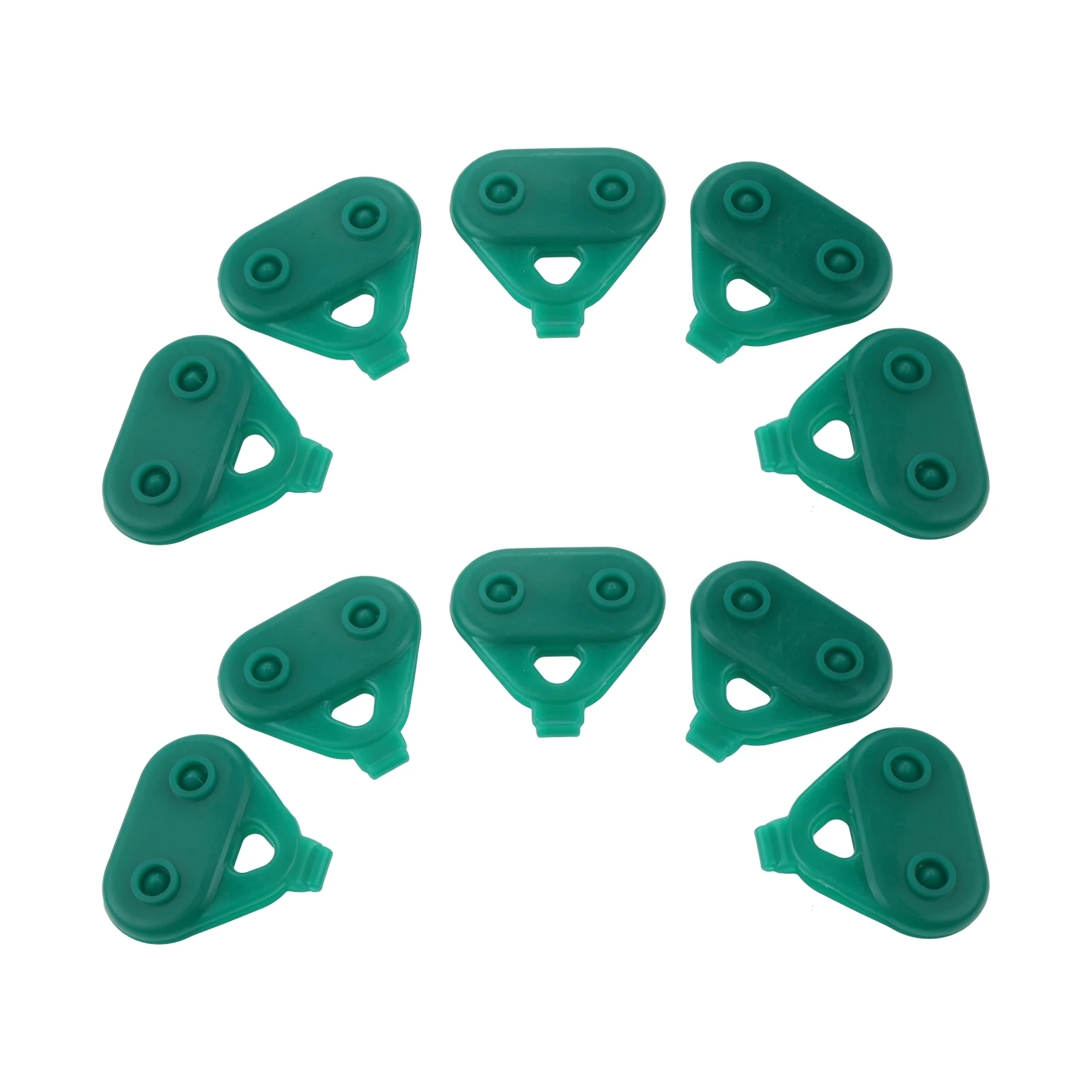 10pcs Triangle Garden Sunshade Net Clips Greenhouse Film Clamps 53mm
