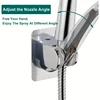 1Pcs Universal Showerhead Holder Wall Mounted Punch Free Household Adjustable Shower Bracket Self Adhesive Bathroom Accessories 4