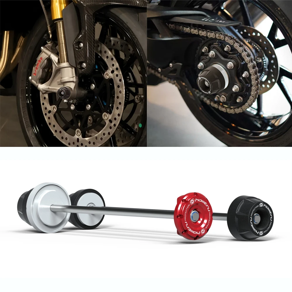 Triumph Speed ??Triple 1200 RS/RR 2022-2026 오토바이 휠 스핀들 보호 액슬 커버 세트 내구성 커버 강화