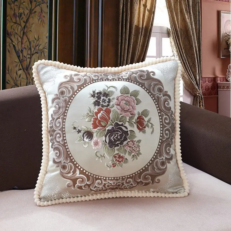 Elegant European-Style Decorative Pillowcase