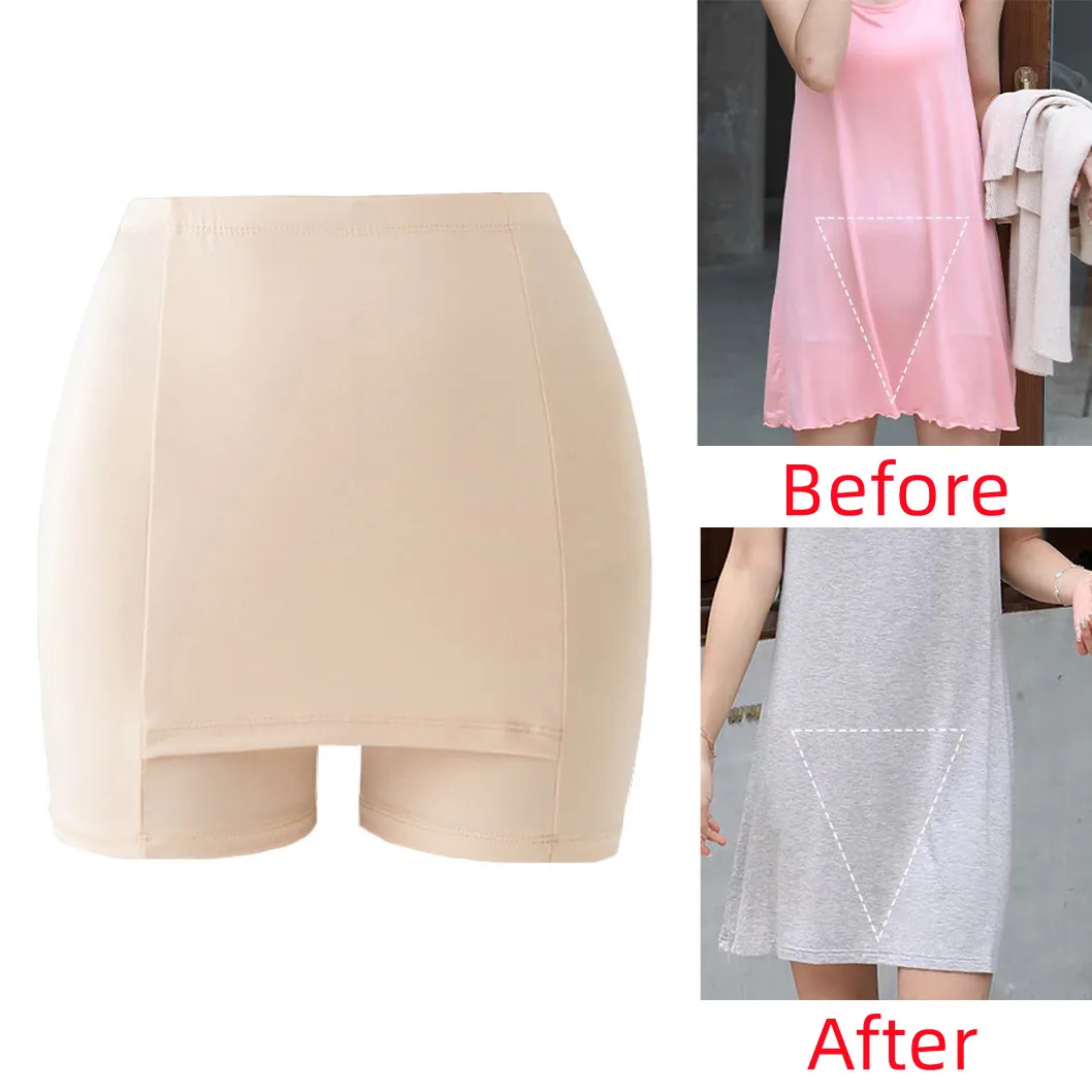 

Elastic High Waist Safety Pants Boxer for Women Slim Fit Double Layer Shorts Under the Skirt Safety Pants Lady Shapewear AM5050