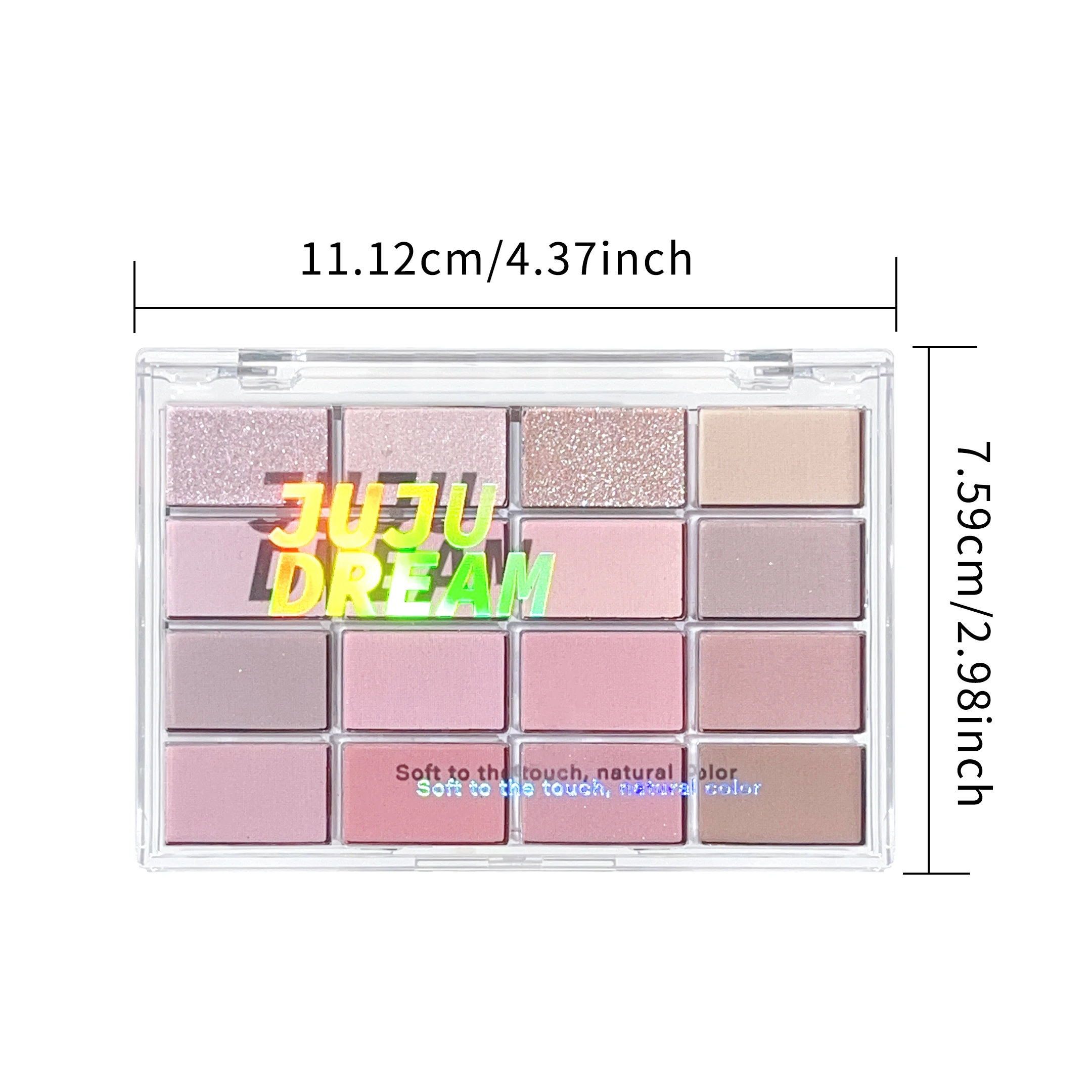 JUJu 16-color eye shadow matte pearl light flash low saturated earth color daily makeup eye shadow 6