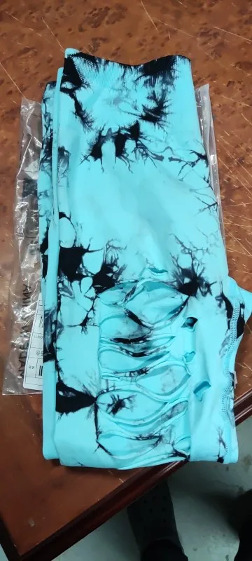 Women's Seamless Tie Dye High Waist Yoga Leggings photo review