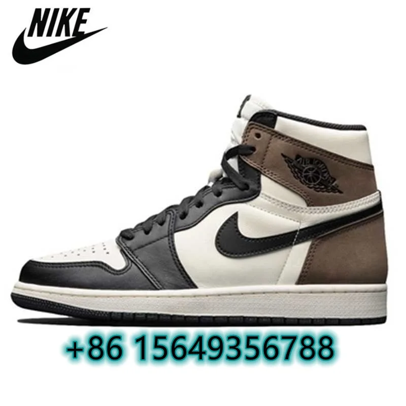 Original Nike Air Jordan 1 Top Quality Travis Scott x Air 1s Dark