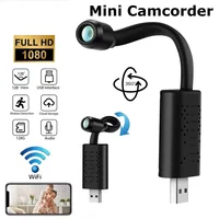 Mini caméra WIFI portable 1080P HD USB sans fil, vision nocturne, détection de mouvement, surveillance, micro caméra, surveillance à distance 1