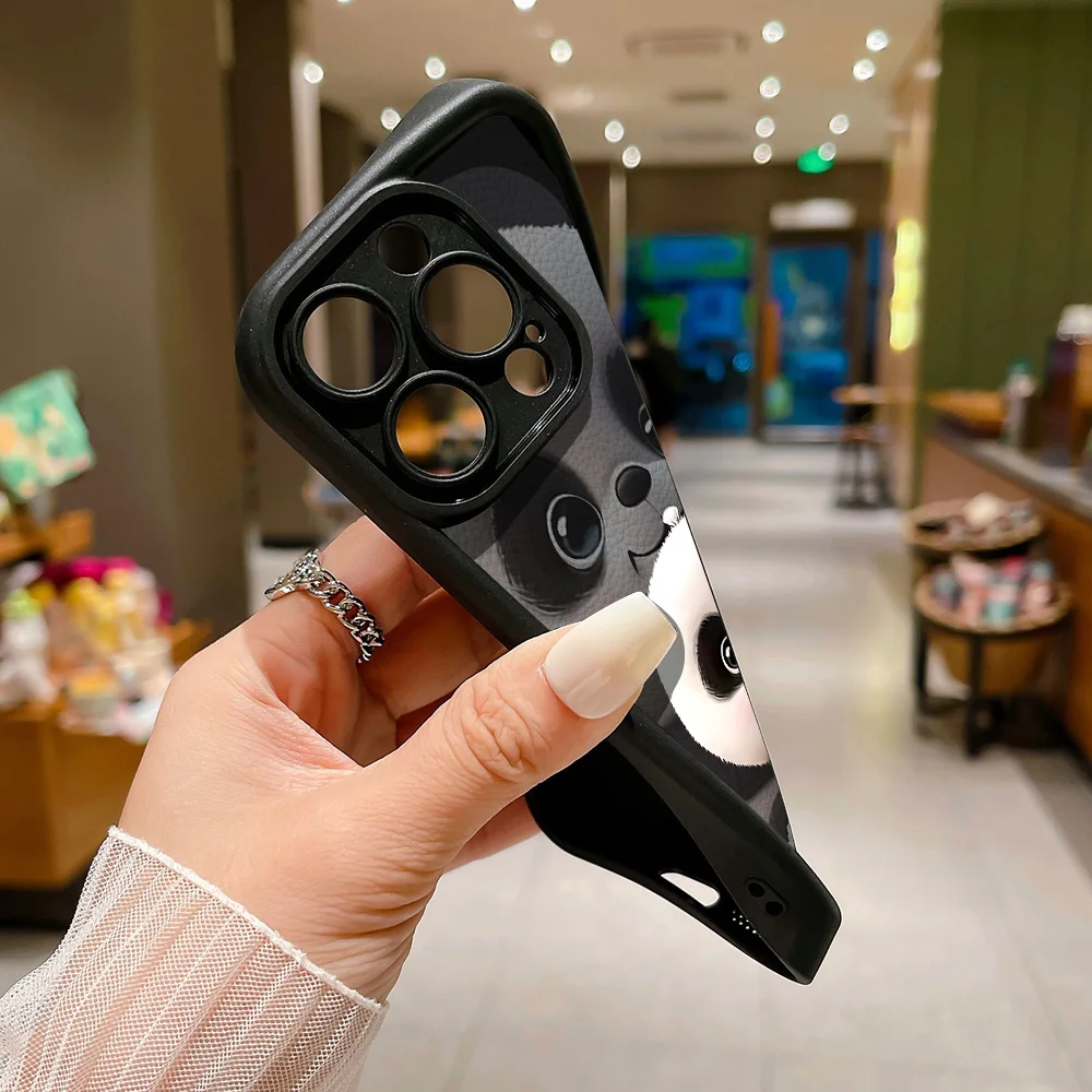 Cartoon Hot Milk Tea Panda Soft Silicone TPU Phone Case