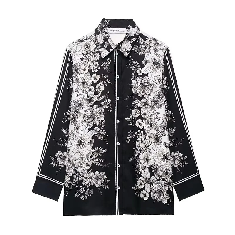 Chic Elegant Pants Set Women's 2 Pieces 2025 New Fashion Printed Shirt Top + Trousers Casual Sets Two Piece Woman Outfits