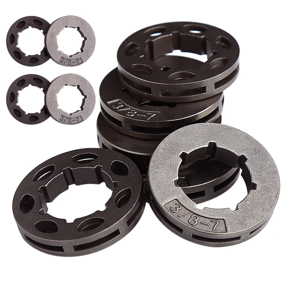 Haishine 5Pcs Sprocket Rim 3/8 "Pitch 7 Toeth 19mm Para Stihl MS360 MS310 Husqvarna 154 254 50 51 55 Motosierra # 18720 Repuestos