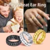ChainsPro 7mm Wide Chain Link Rings for Women Men Olive Branch Vine Leaves Stainless Steel Jewelry Size 7 To 14 QC24 5