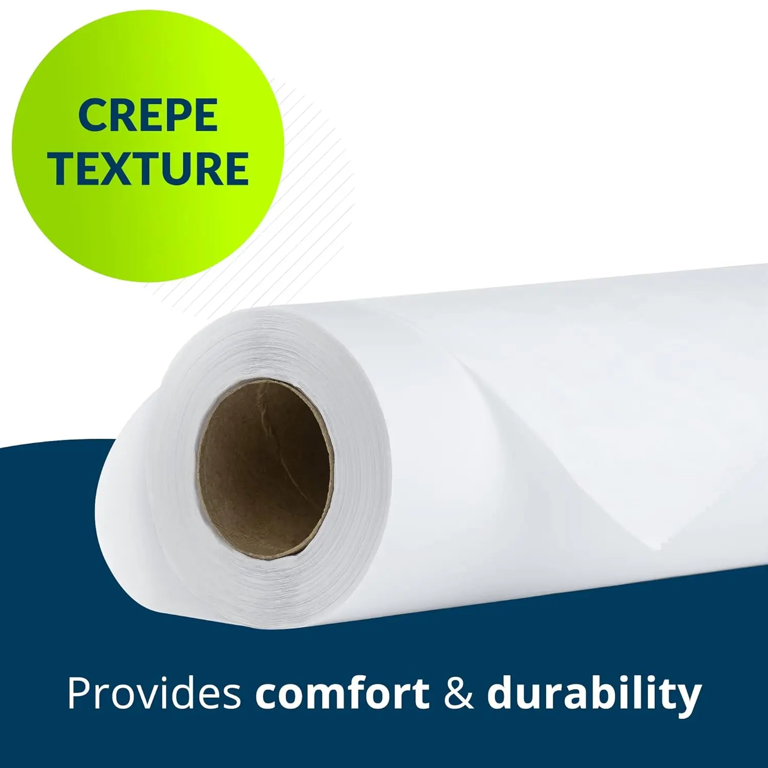 Avalon Papers Exam Table Paper, White, 21" x 125&rdquo; (Pack of 12)-Barrier Protection &ndash; Standard Crepe Paper-Medical Supplies