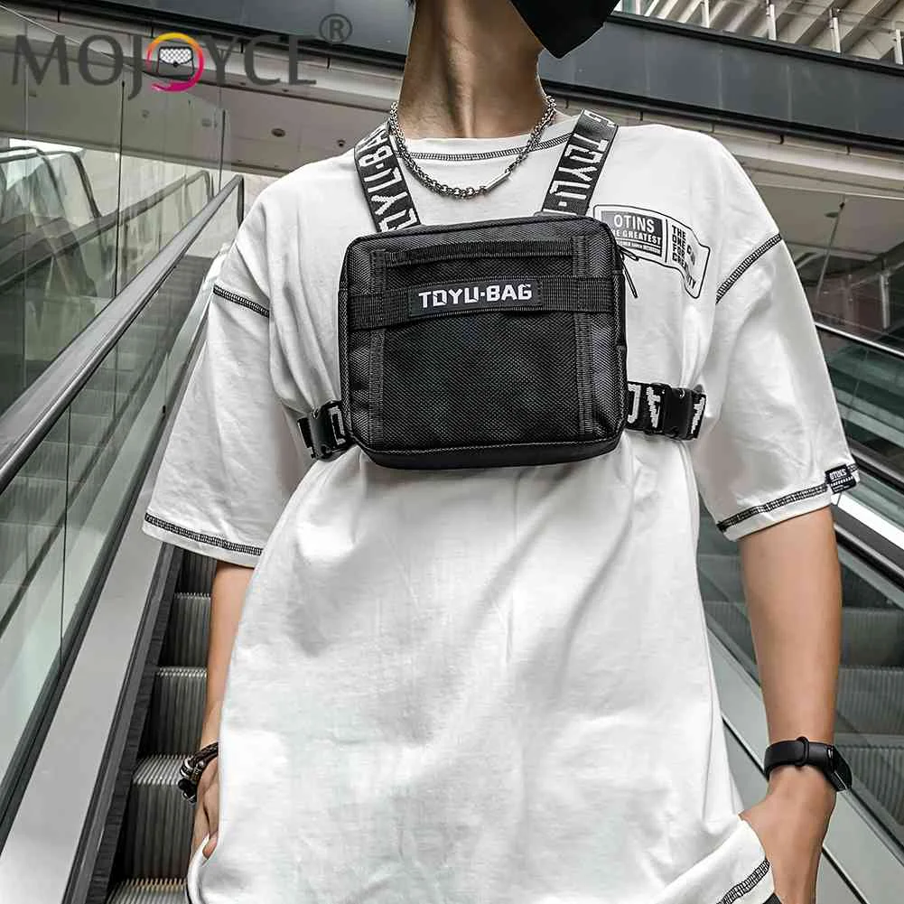 Hip Hop Chest Bag for Unisex Black Fashion Streetwear Chest Rig Fanny Pack  Multi-pocket Travel Phone Belt Bag Pouch Waist Packs - AliExpress