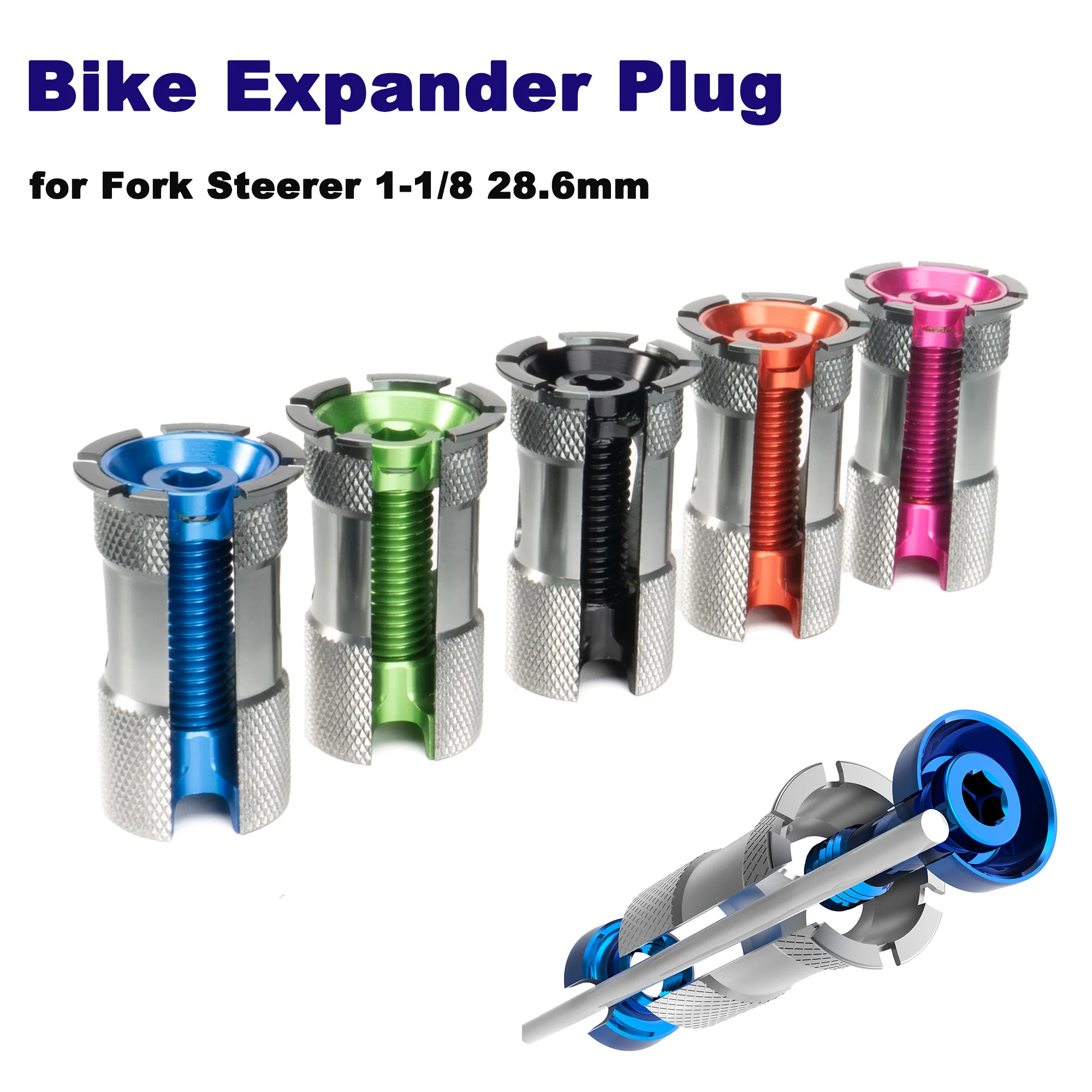 Bike Expander Plug Aluminum Alloy Expander Stem Top Headset Compression