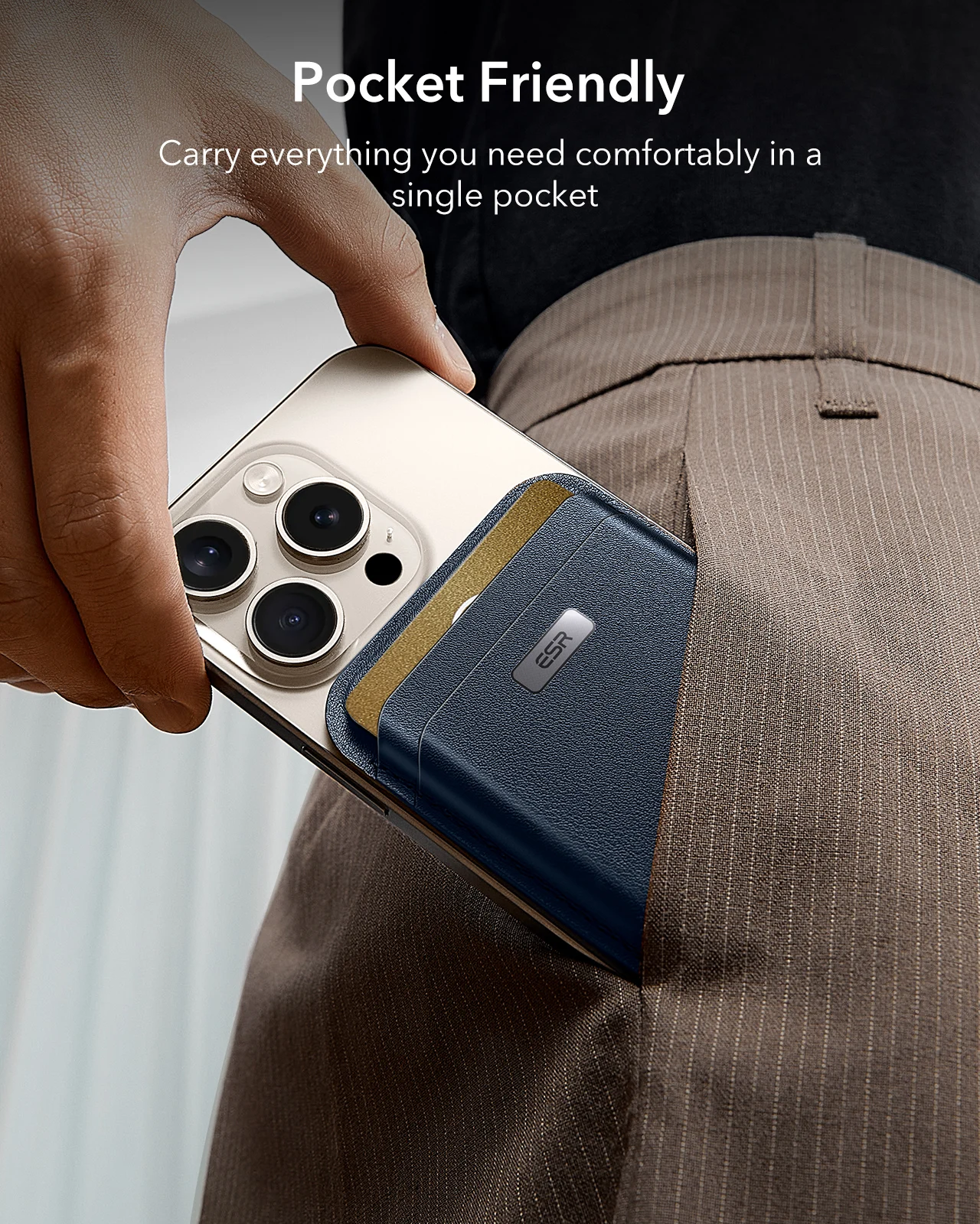 ESR for MagSafe Wallet with Find My Functionality 5 Cards Holder Strong Magnetic Wallet for iPhone 16/15/14/13/12 Series 6