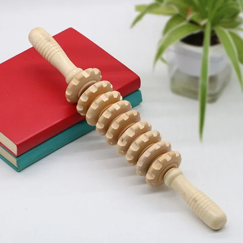 Body Contour Wooden Lymphatic Massager - Cellulite & Maderotherapy Therapy Roller Tool