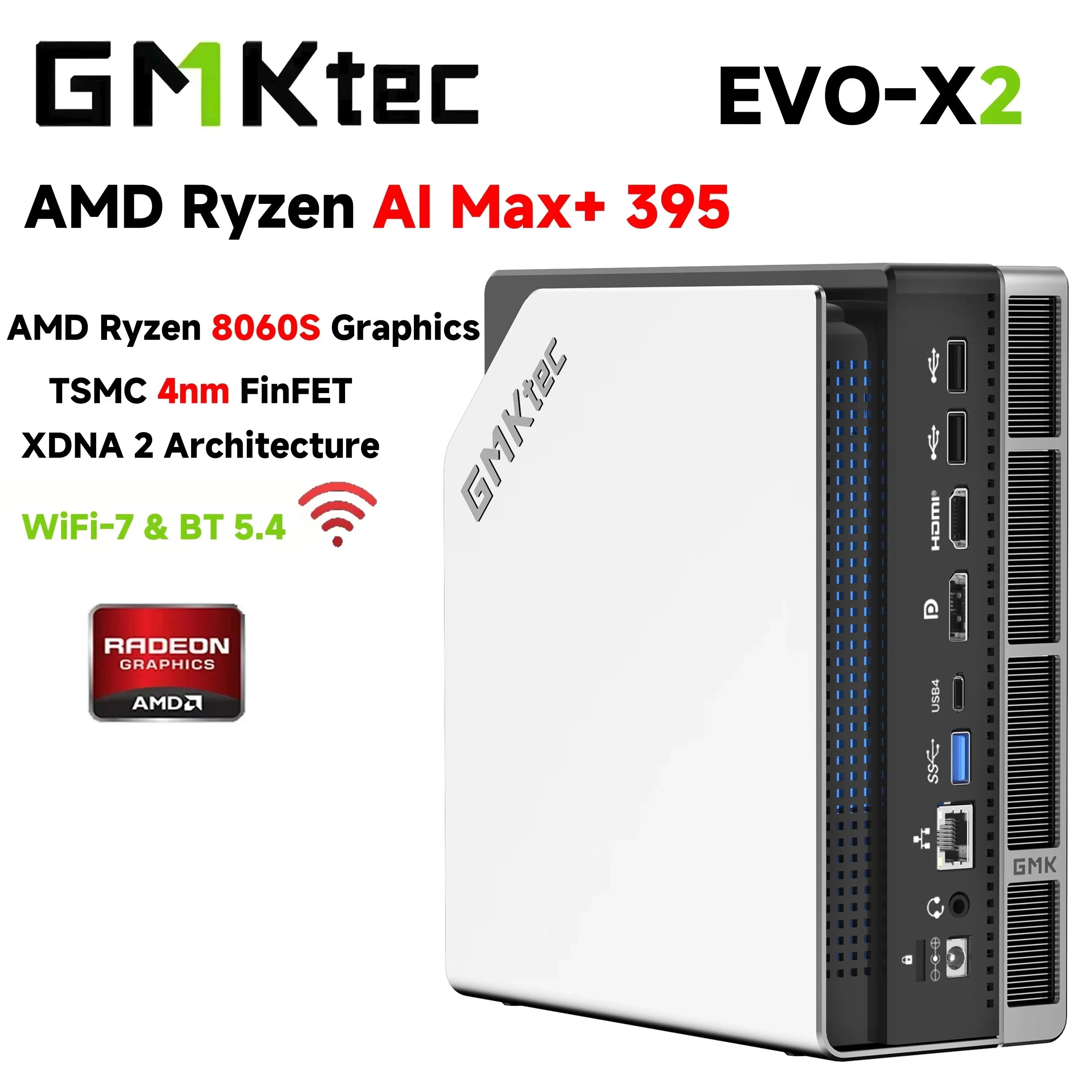 GMKtec EVO X2 メモリ/128GB SSD/2TB GMKtec EVO-X2 395 AI Max+