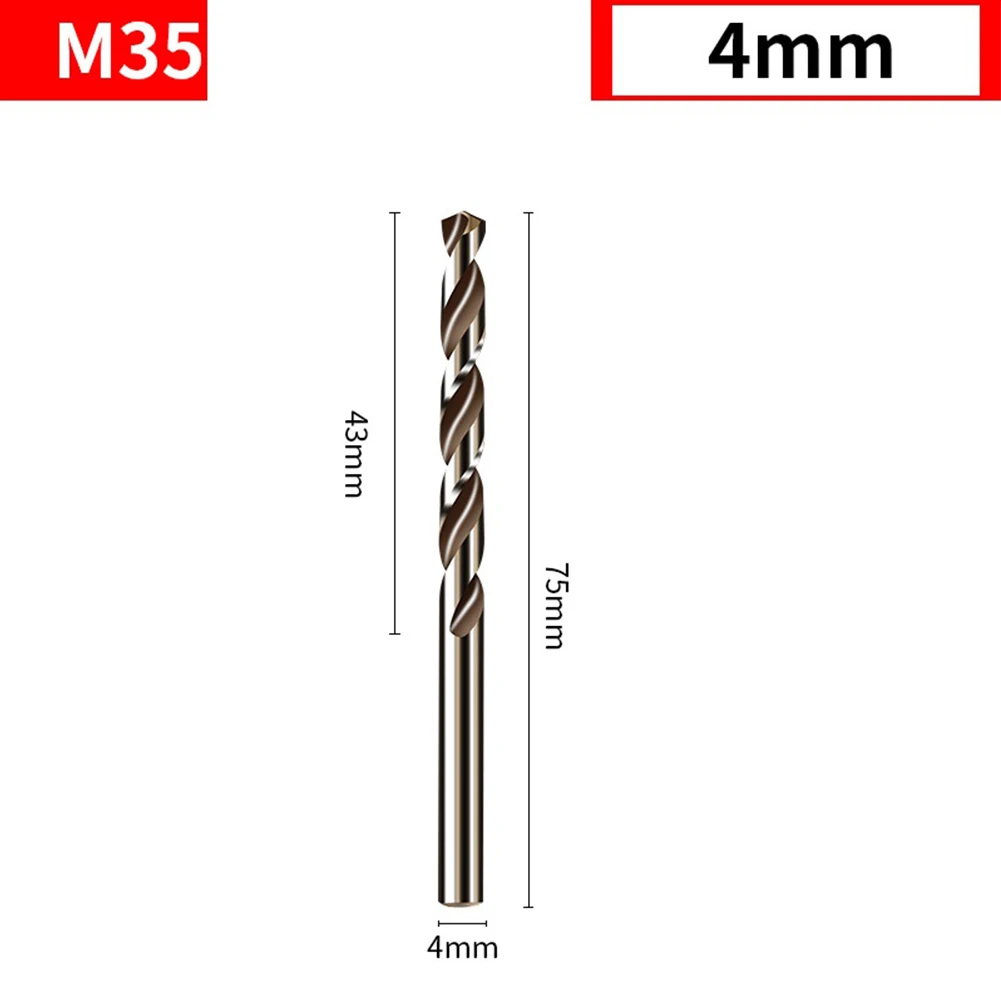 

10 шт. сверла из быстрорежущей стали с круглым хвостовиком для нержавеющей стали, железа, алюминия, 1/1/1/2/2/3/3/4/4/5/5/6 мм, аксессуары для электроинструментов