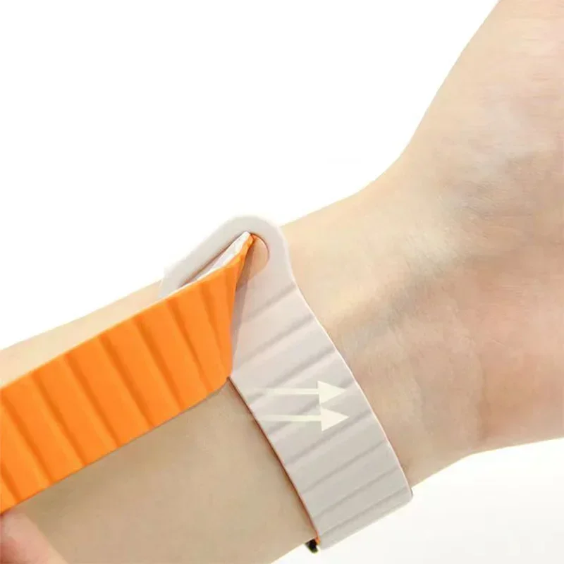 Magnetic Loop Silicone Sport Bracelet Wristband Strap