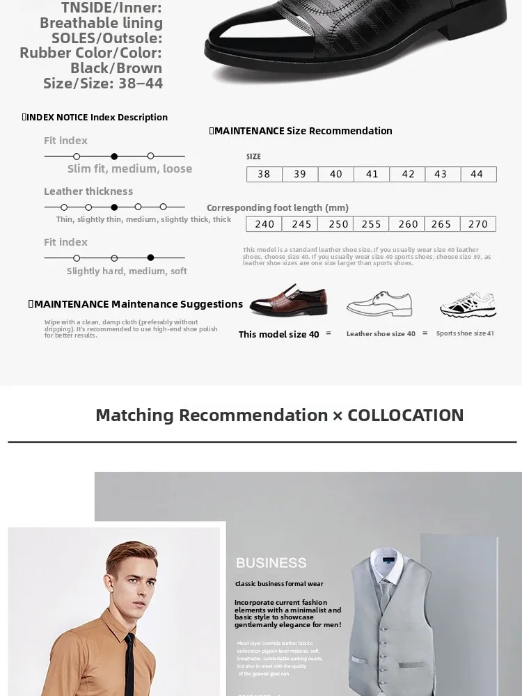 الأعمال الرسمية أحذية رجالي حجم كبير الانزلاق على عادية أشار تو أحذية من الجلد تنفس مقاومة للاهتراء ماصة للصدمات