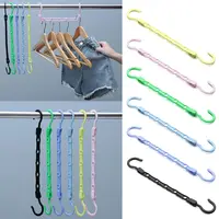New Clothes Storage Folding Multi-function Closet Organizer 5-Hole Clothes Hanger Space Saving Magic Hanger 1