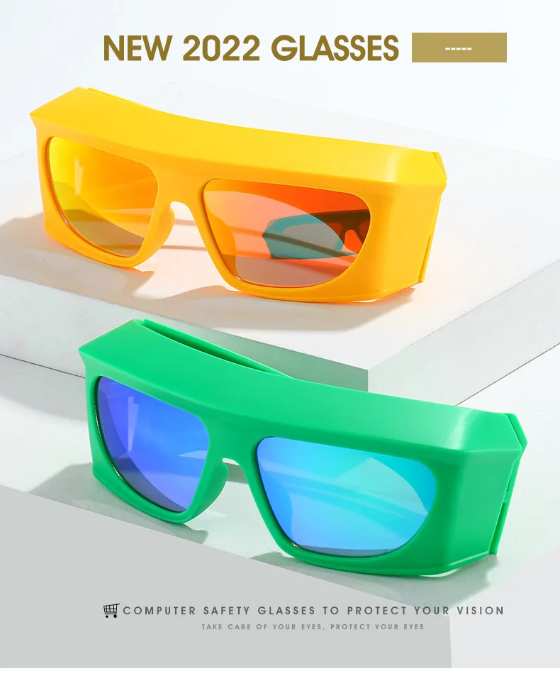 ZLY 2022 New Fashion Wrap Sunglasses Women Men PC Gradients Lens Frame Hiking Travel Casual Style Solid Vintage Eyewear_voghion.com