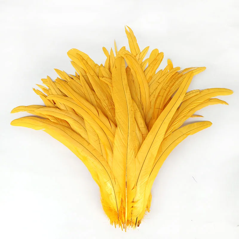 

100pcs Bleached Rooster Chicken Tails Feather Plumes 30-35CM 12-14" DIY Dyed Cock Tail Clothing Accessories Jewelry Performance