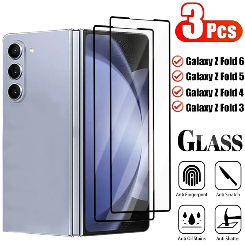 3-1Pcs Screen Protector For Samsung Galaxy Z Fold 6 5 4 3 9H Hardness ...