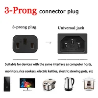1.5M 3M 5M 10M สายไฟ AC EU 3-PRONG Plug Connector ทองแดงลวด PC แล็ปท็อปสายชาร์จสําหรับหม้อหุงข้าวคอมพิวเตอร์โฮสต์ 3