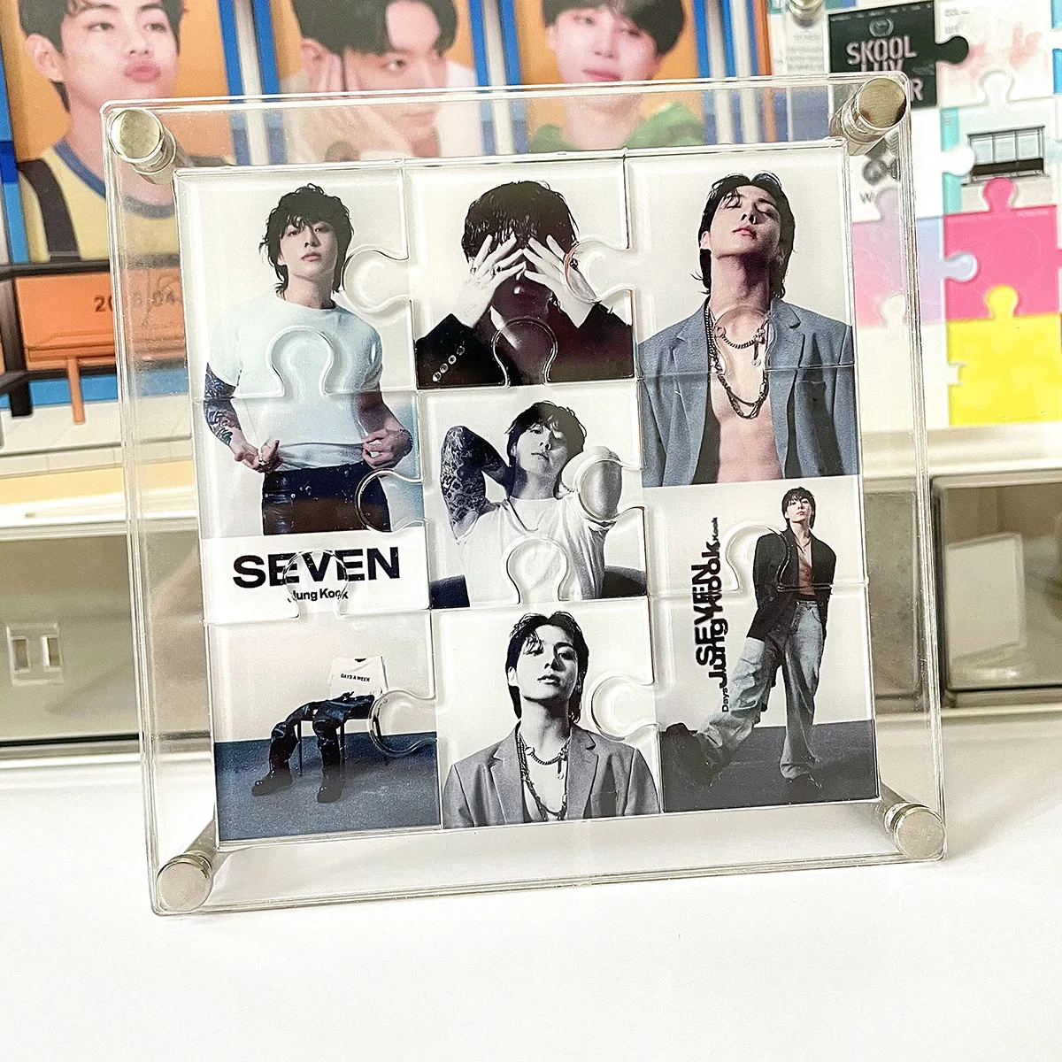 AcrylicPuzzleKpopPhotocardsTXTPhotoFiguresPuzzlesAlbumSEVENS