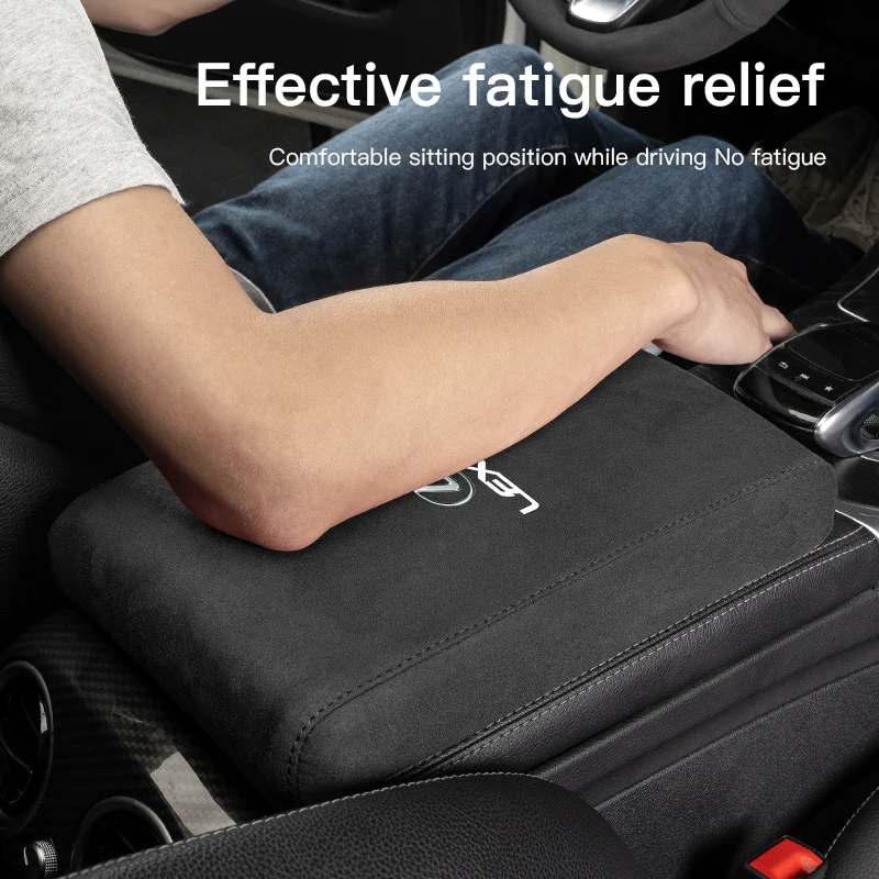 렉서스 F 스포츠 GX460 Ct200h IS250 ES 220D IS200 F스포츠 GS GX IS용 스웨이드 자동차 내부 팔걸이 박스 매트 센터 콘솔 액세서리