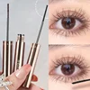 Silk Fiber Matte Mascara Makeup Ultra-Fine Brush Lengthens Eyelashes Waterproof Fast Dry Brown Black Curling Mascara Comestic 1