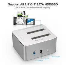 Alxum Dual Bay SSD HDD Docking Station USB 3.0 to SATA 3 2.5
