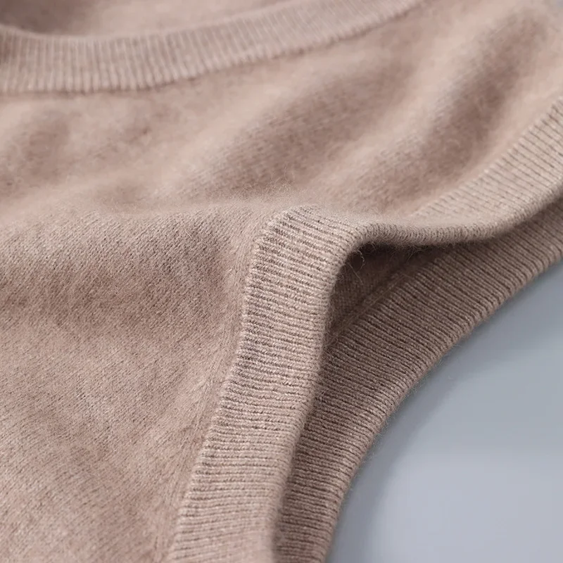 Autumn/Winter Men's Sweaters Marten cashmere Vest Fashion New Sleeveless V-neck Casual Young Style Pullover Solid Knitted Tops