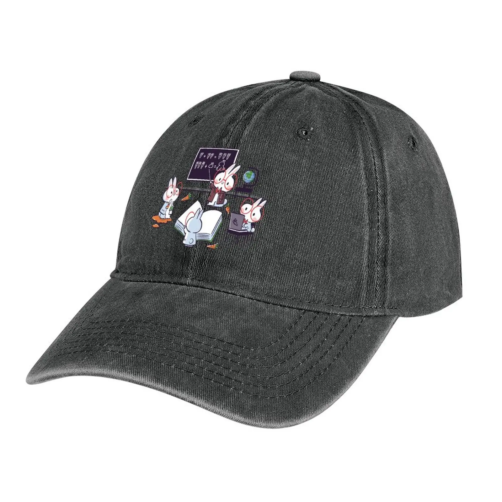 

Science Bunnies Cowboy Hat black Fluffy Hat Golf Hat party Golf Women Men's