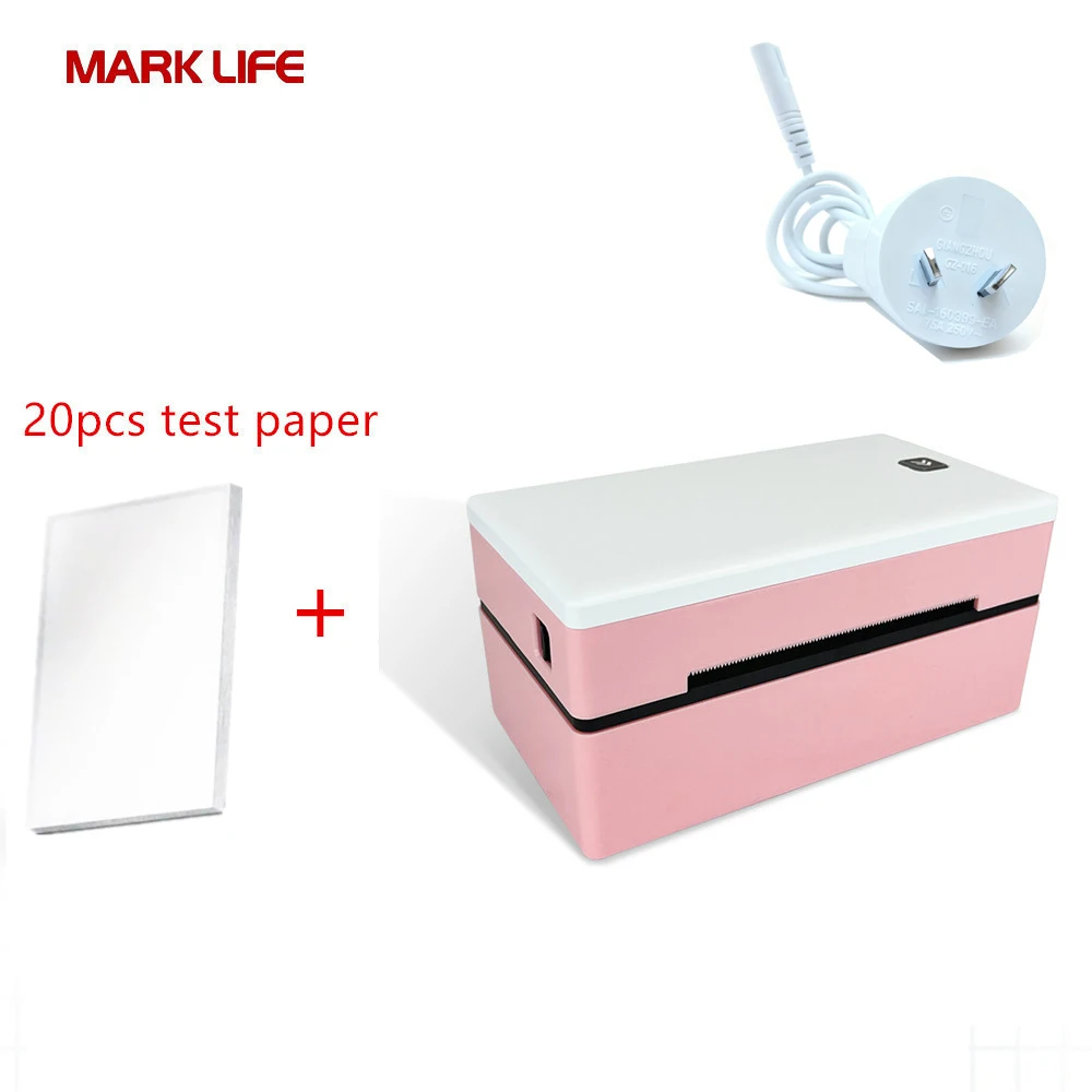 מדפסת תוויות תרמית Marklife D200 Bluetooth משלוח קטן מדפסת תוויות 4X6 אינץ 'תואמת ל-iPhone Android Mac חלון