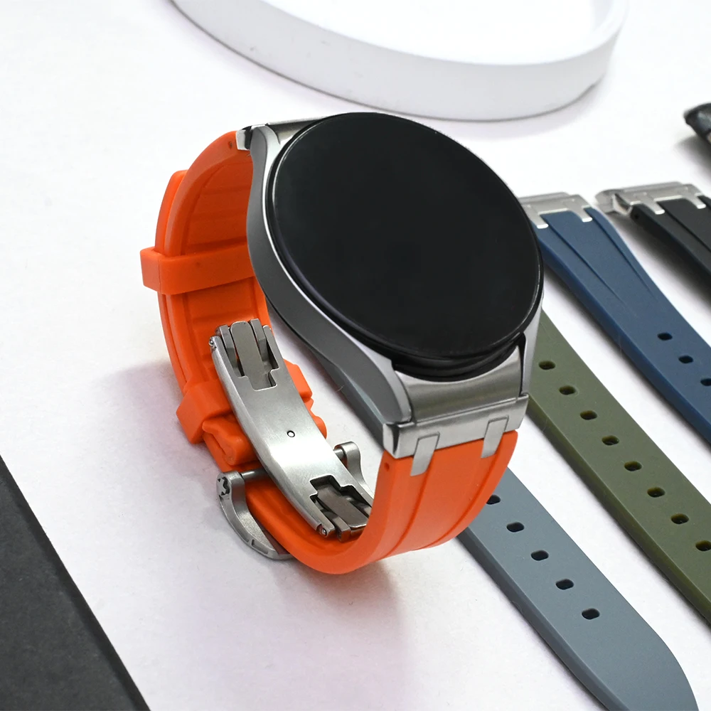 

Браслет резиновый для Samsung Galaxy Watch 5 pro 6 4 Classic 46 47 мм 42 43 мм 45 мм 44 мм 40 мм