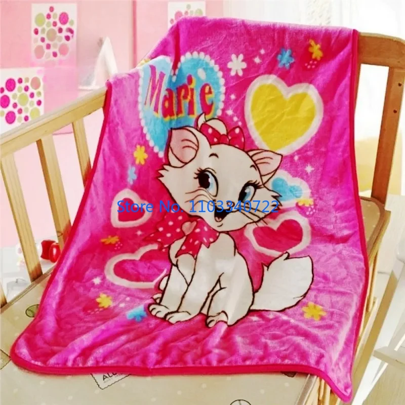 

Anime Cute Pink Marie Cat Chip Dale Blanket Throw Cartoon Soft Blankets for Kids Baby Pet on Crib Plane Sofa Bed Cover 70x100cm