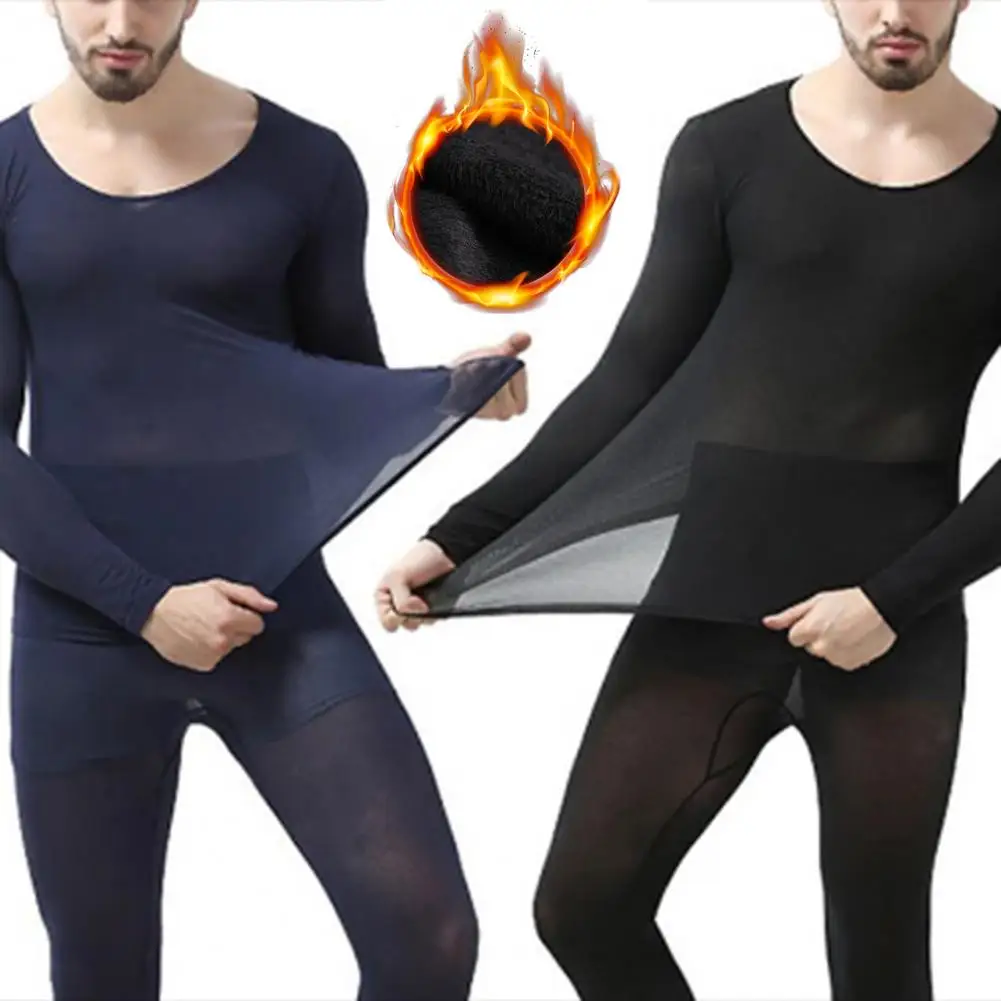 

Winter 37 Degree Constant Temperature Thermal Underwear for Men Ultrathin Elastic Thermo Underwear Seamless Long Johns