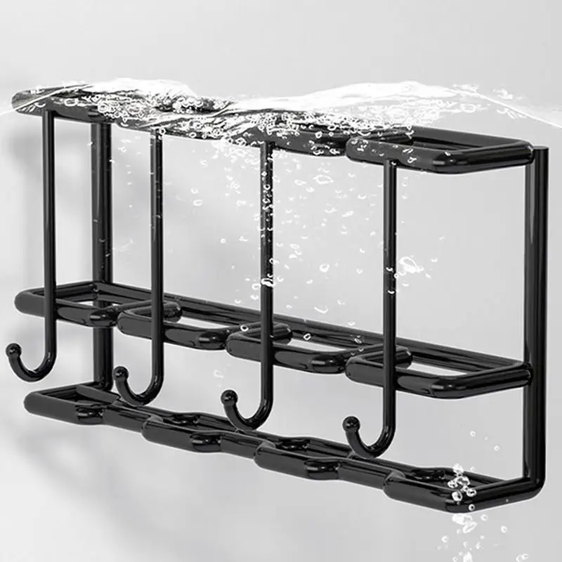 Metal Umbrella Storage Rack Wall-mounted Bag Key Storage Holder Drying Large Capacity Umbrella Holder Entryway