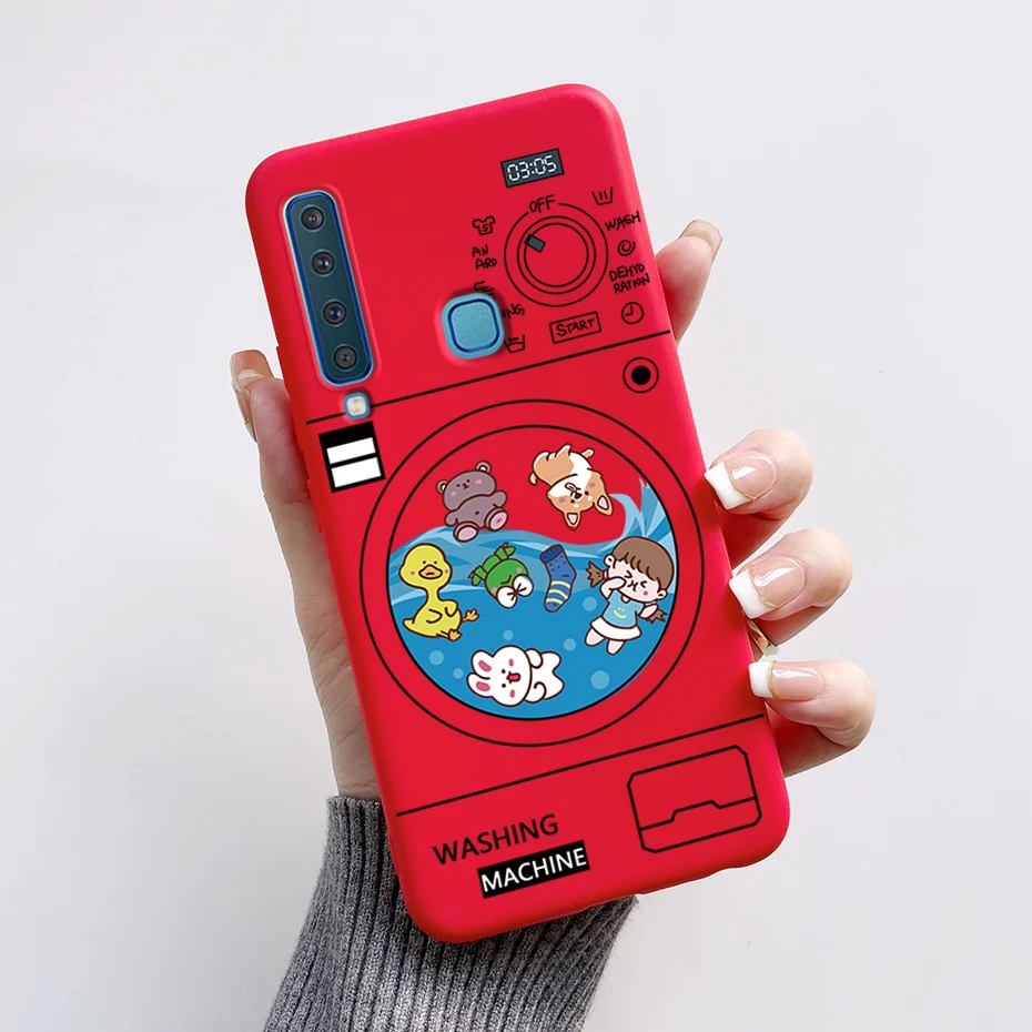 Stylish Painted Soft Silicone Shockproof Bumper Case for Samsung Galaxy A9 2018