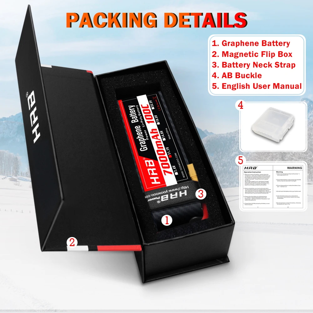 Batterie LiPo 3S-6S 100C XT90 pour RC Drone Voiture