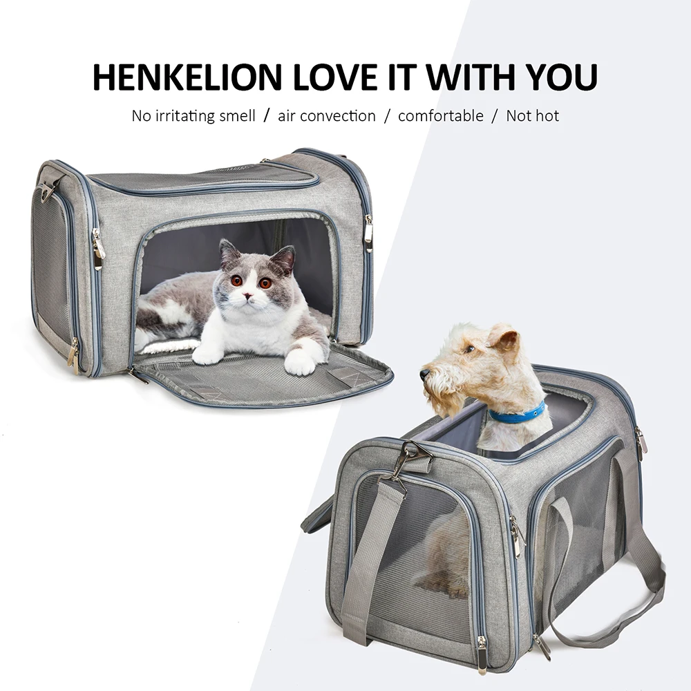 

Сумка для домашних животных, переносной складной Воздухопроницаемый рюкзак для собак и кошек, клетка для перевозки автомобиля, для авиакомпаний