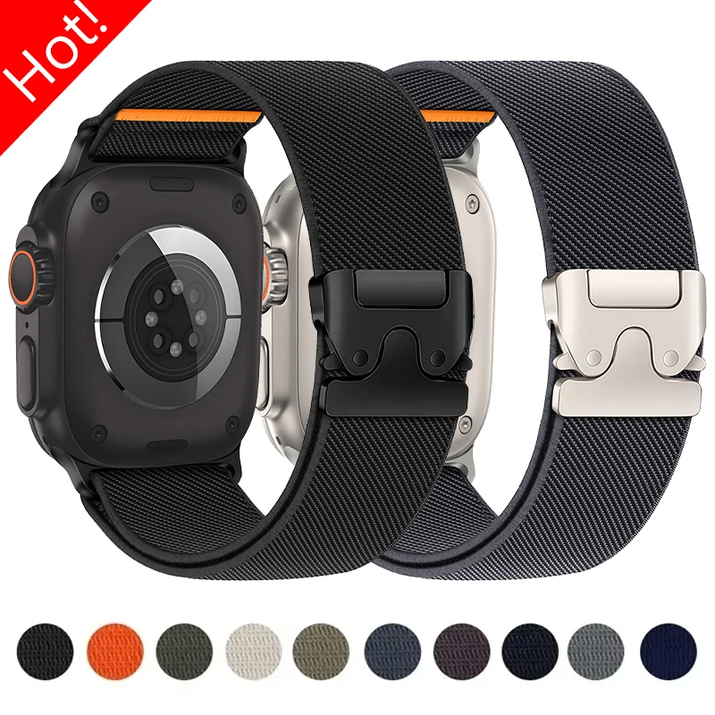 Premium Parachute Nylon Strap for Smartwatch – Adjustable and Durable Bracelet Band