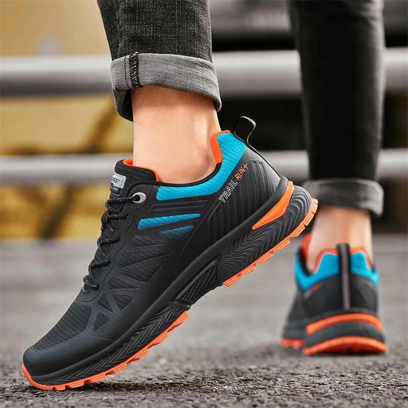 

Waterproof Mesh Running Shoes Men Brand Travel Sports Shoes for Men High Quality Original Sneakers Cross-country Travel Shoes