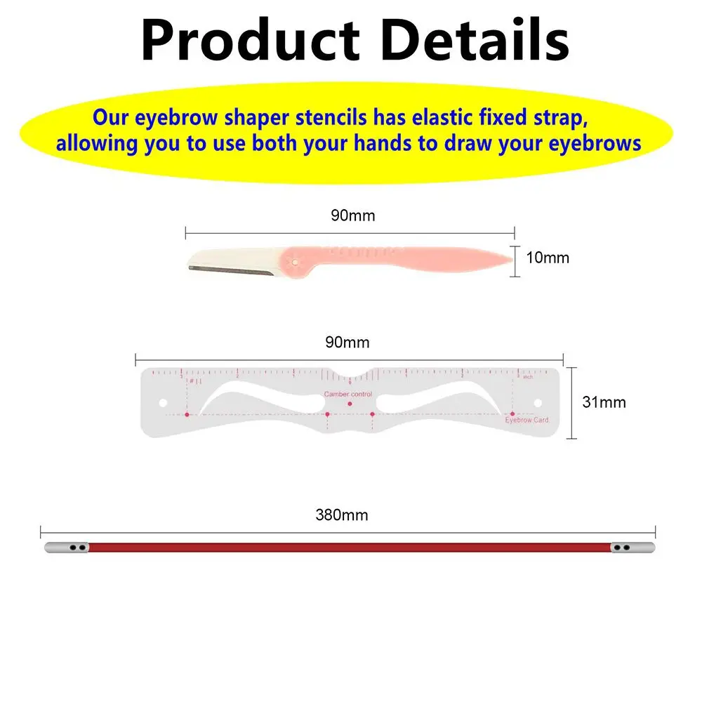 Eyebrow Shaper Kit Eyebrow Stencil Tool 14 Pcs/set