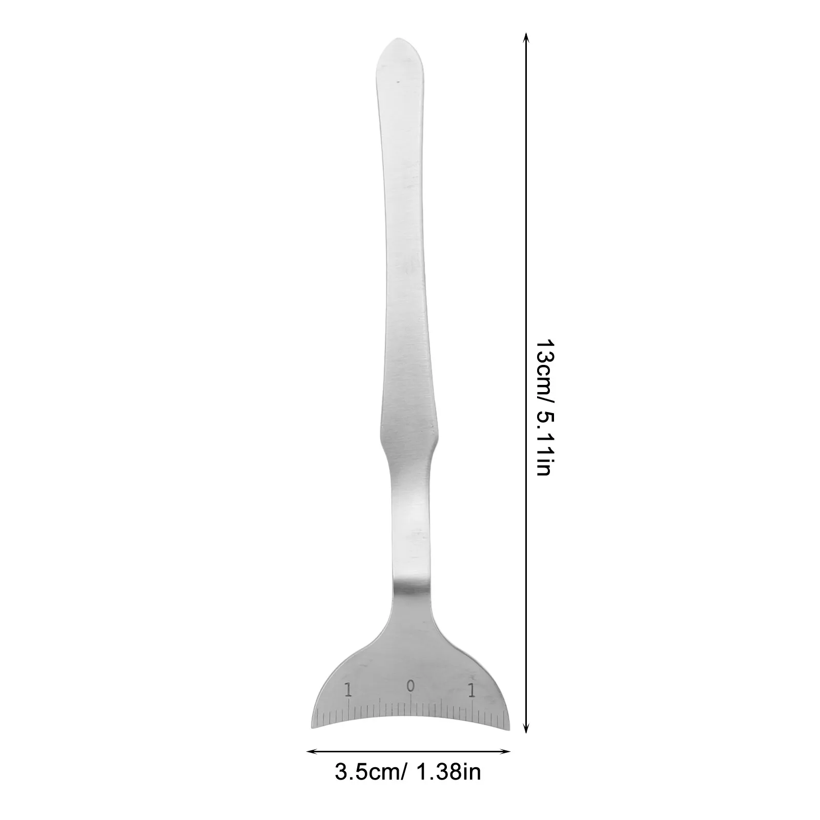 정밀 곡선형 아이백 룰러 뷰티 도구 눈 소켓 측정 룰러 아이라이너 아이섀도우 스텐실 속눈썹 메이크업 애플리케이터 게이지