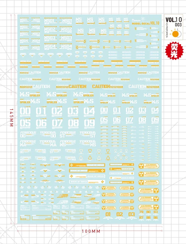 Model Tools Model Building Parts HOBBY MIO VOL10-001~005 Model Decals Universal Water Stickers Assembly Model Building DIY Accessories