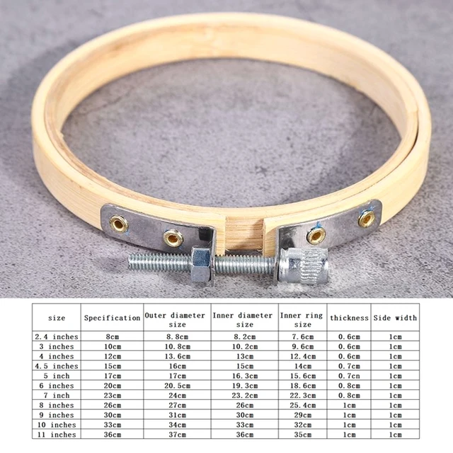 Bamboo Frame Embroidery Hoop Ring 4