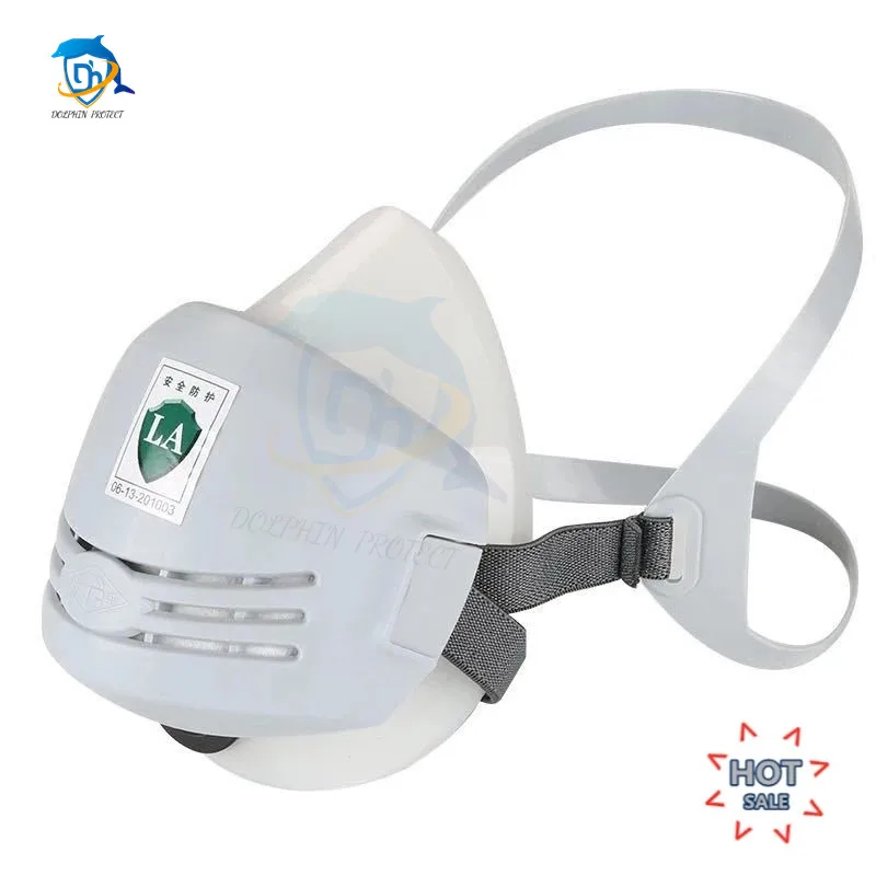 

Gas Mask Industry Anti-Dust Pollution Respirator Welder Paint Spraying Polishing Respirator Safety Rubber Construction Dust Mask